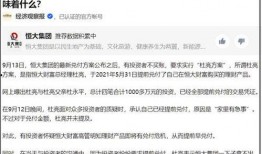 恒大财富最新爆料消息,揭秘资金链危机背后的真相